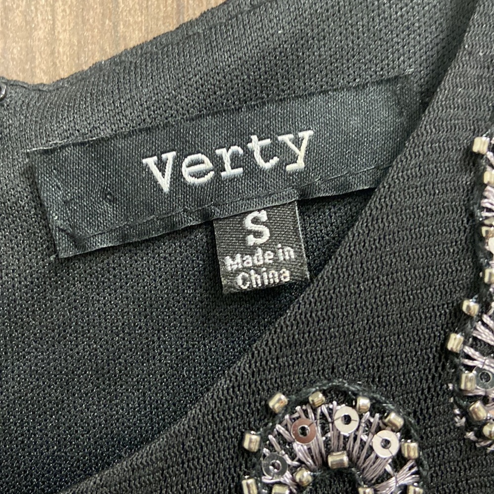 Verty Black Sequin/Beaded Dress. View 6